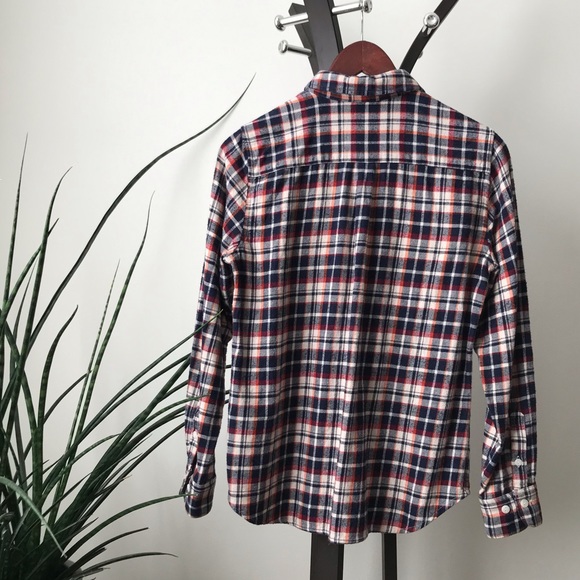 Muji plaid flannel shirt - Picture 3 of 6